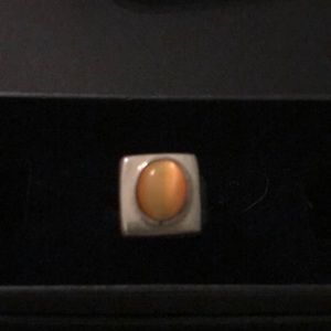 Tiger eye in sterling.